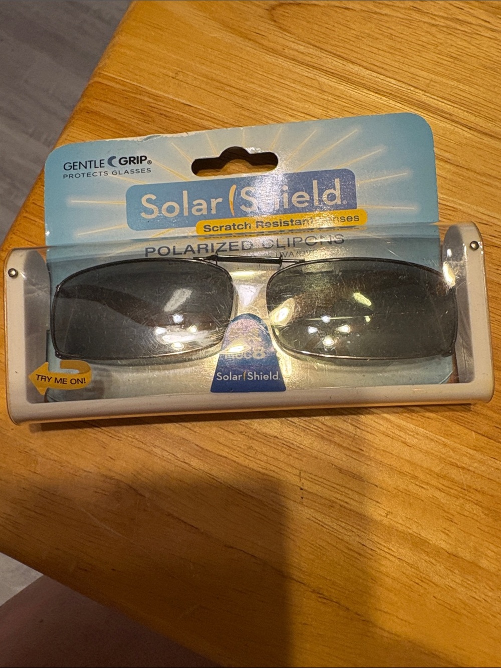 Polarized Clip-On Sunglasses - Black